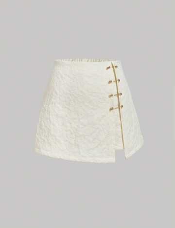 Fustă Pantalon Shein Curve+, crem
