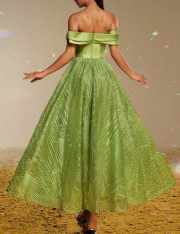 Rochie de ocazie Shein, verde