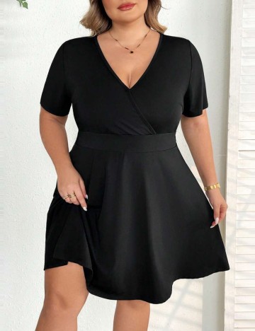 Rochie mini Shein Curve+, negru