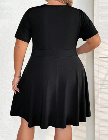 Rochie mini Shein Curve+, negru