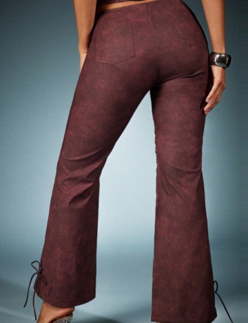 Pantaloni Casual Shein, vișiniu