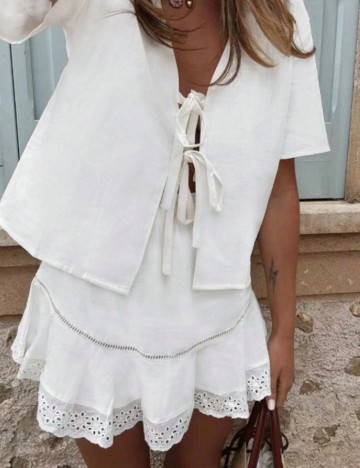 Fustă mini Shein, alb