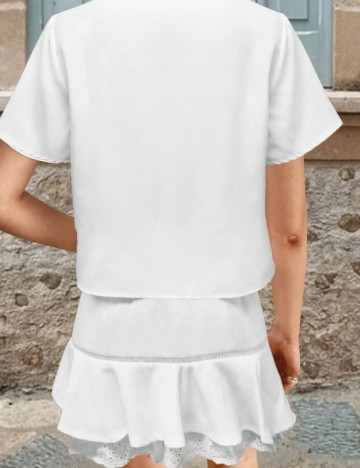 Fustă mini Shein, alb