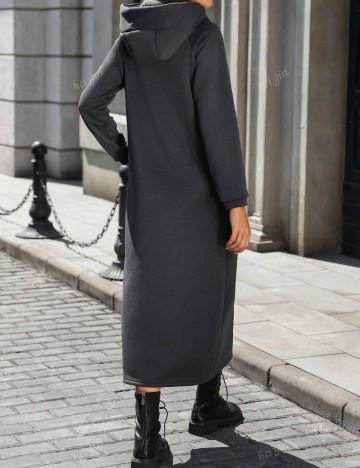 Rochie tip hanorac Shein, gri