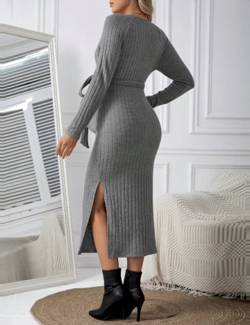 Rochie midi Shein, gri