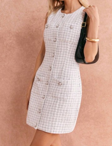 Rochie mini Shein, alb