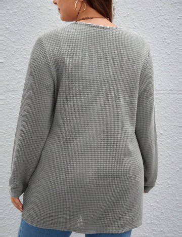 Cardigan Shein Curve+, gri