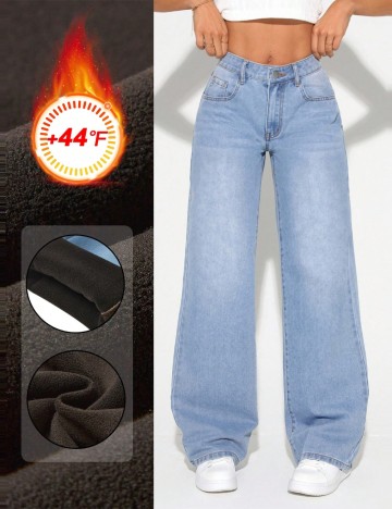 Jeans Shein, albastru