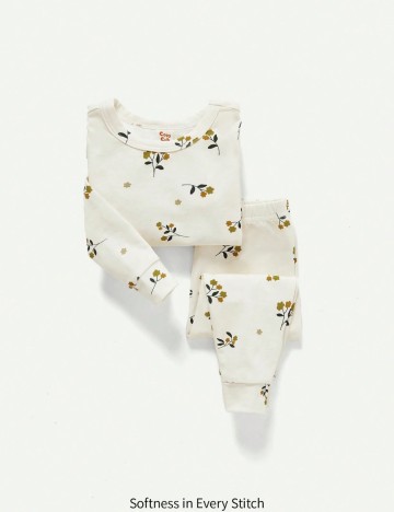Compleu pijamale Shein, crem