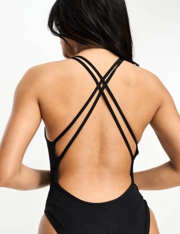 Costum de baie întreg Nike, negru