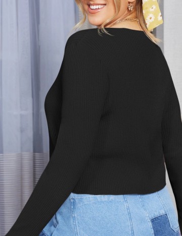 Cardigan Shein Curve+, negru