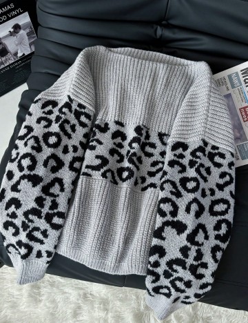 Pulover Shein Curve+, gri