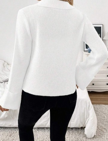 Cardigan Shein, alb