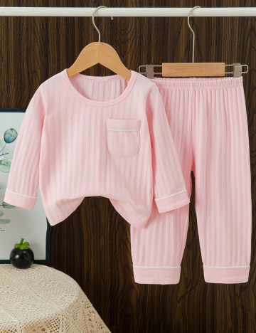 Compleu pijamale Shein, roz