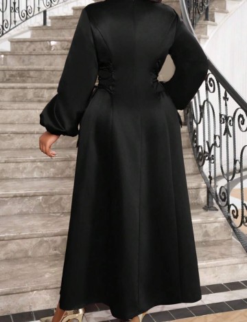 Rochie maxi Shein Curve+, negru