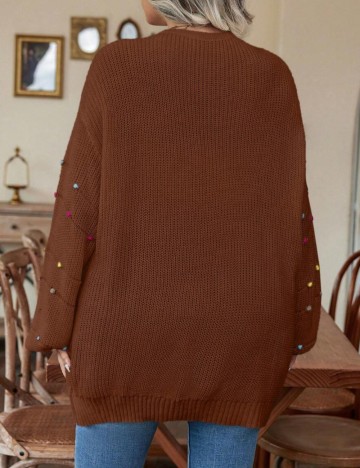 Cardigan Shein Curve+, maro