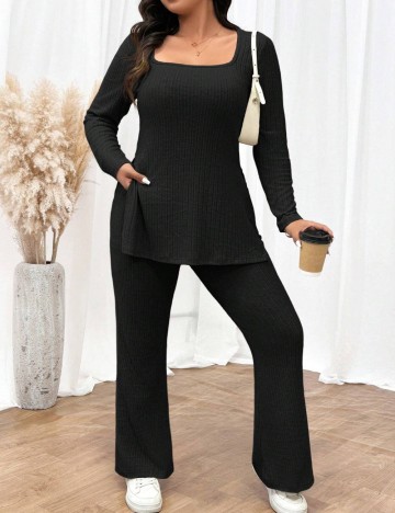 Compleu Shein Curve+, negru