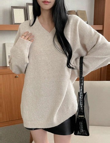 Pulover DAZY by Shein, bej
