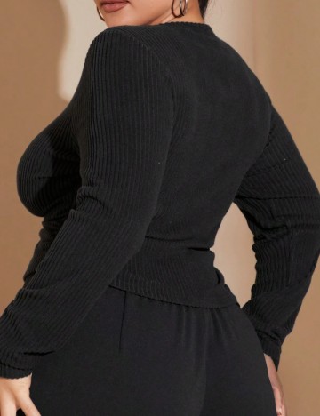 Bluză Shein Curve+, negru