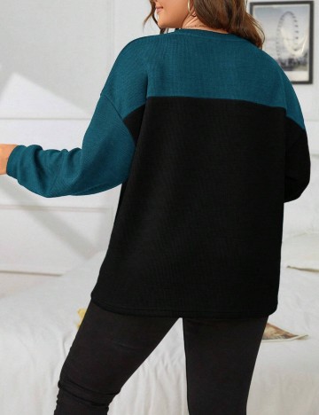 Pulover Shein Curve+, mix culori