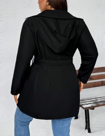Jachetă Shein Curve+, negru