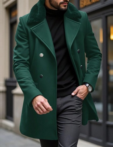 Palton MANFINITY by Shein, verde