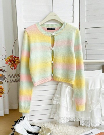 Cardigan Shein, mix culori