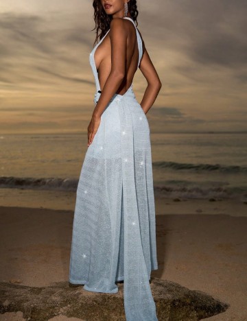 Rochie maxi Shein, albastru