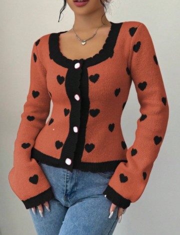 Pulover cu nasturi Shein, mix culori