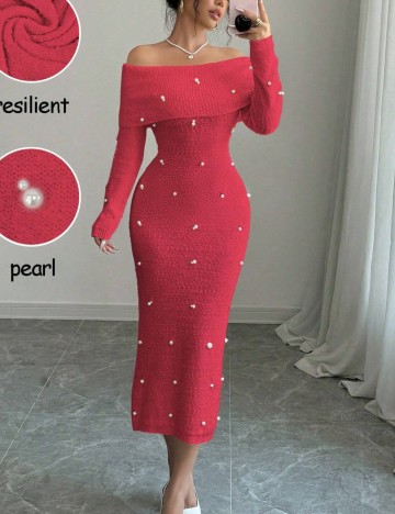 Rochie midi Shein, roz