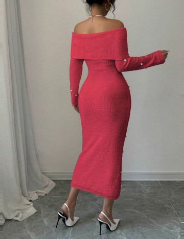 Rochie midi Shein, roz