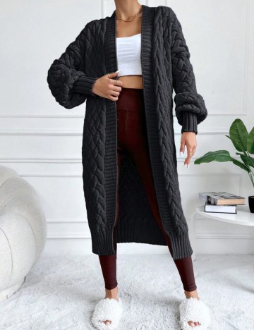 Cardigan lung Shein, gri
