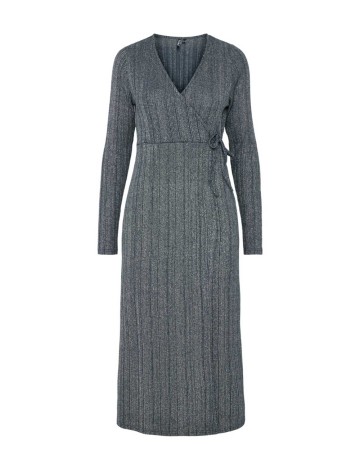 Rochie midi Pieces, gri