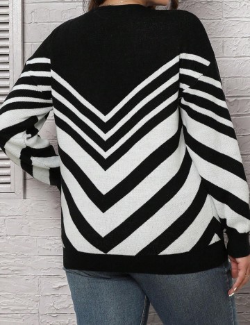 Pulover Shein Curve+, mix culori