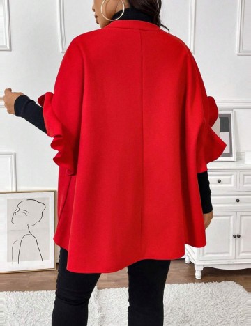 Poncho Shein Curve+, roșu