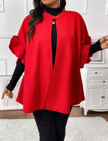 Poncho Shein Curve+, roșu