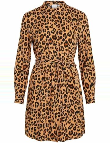 Rochie tip cămașă Vila, mix culori