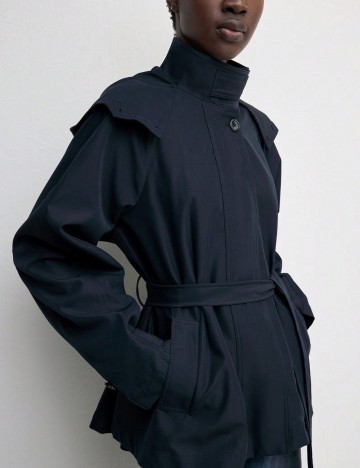Trench Shein, bleumarin