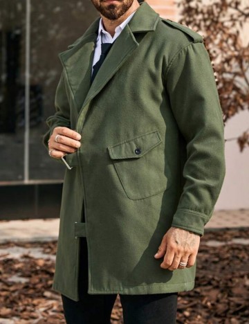 Jachetă MANFINITY by Shein, verde