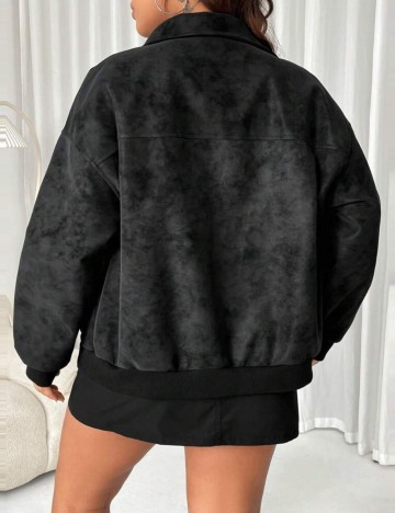 Geaca Shein Curve+, negru