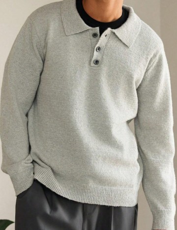 Bluză MANFINITY by Shein, gri