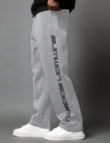 Pantaloni SUMWON by Shein, gri