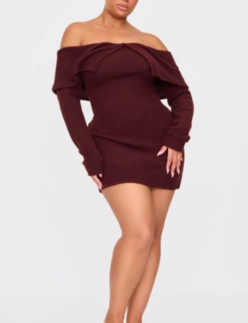 Rochie mini PRETTYLITTLETHING, maro
