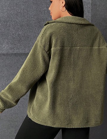 Jachetă Shein Curve+, verde