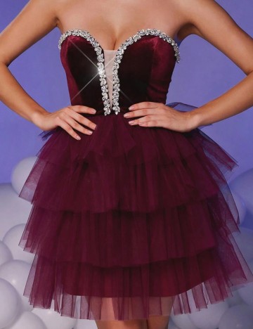 Rochie mini Shein, vișiniu