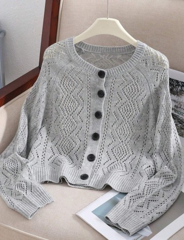 Cardigan Shein, gri
