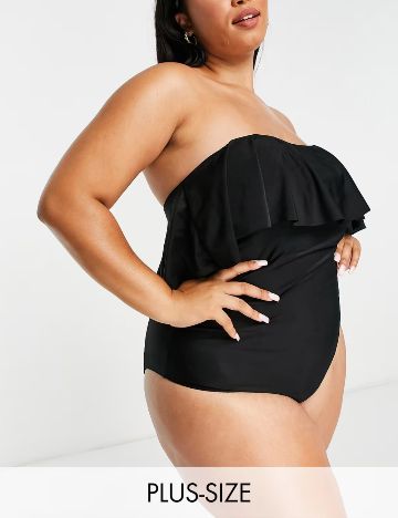 Costum de baie întreg BRAVE SOUL, negru