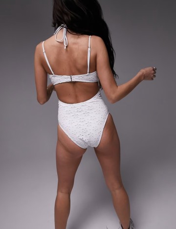 Costum de baie întreg Topshop, alb