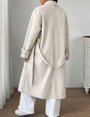 Palton Shein Curve+, bej