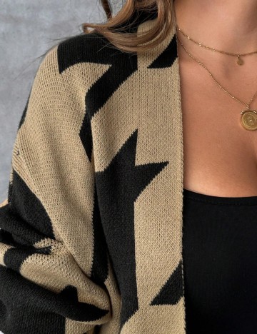 Cardigan lung Shein Curve+, maro